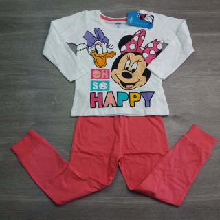 pyžamo bílorůžové Minnie Mouse DISNEY vel 104