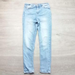 Rifle 7/8 žíhané modré slim DENIM