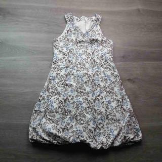 šaty bílé s květy vel 152/158