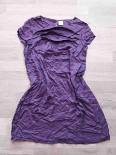 šaty fialové s volánky vel M