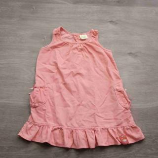 šaty manžestrové růžové vel 98/104