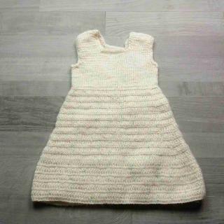 šaty pletené žíhané bílé se vzorem vel 86