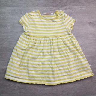 šaty pruhované žlutobílé vel 86