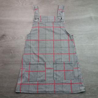 šaty s laclem kostičkované černobílorůžové  PRIMARK vel 134 (šaty PRIMARK)