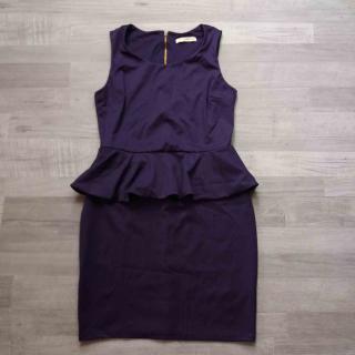šaty společenské tmavě fialové OASIS vel M (šaty OASIS)
