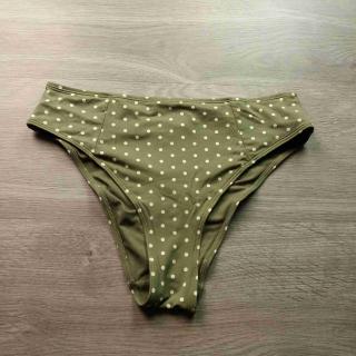 spodek plavek khaki s puntíky PRIMARK vel S (plavky PRIMARK)