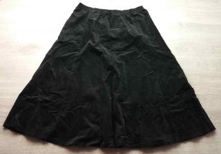 sukně manžestrová černá s prošíváním vel 2XL
