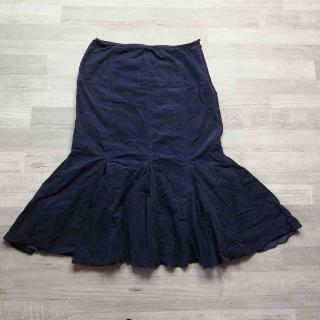 sukně manžestrová tmavě modrá PER UNA vel M (sukně PER UNA)
