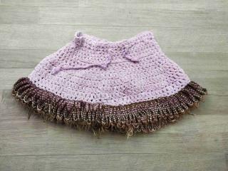 sukně pletená fialová vel 116