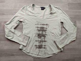 tričko dl.rukáv bílé s obrázkem GAP vel XS (tričko GAP)