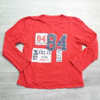 tričko dl.rukáv červené s číslem vel 122