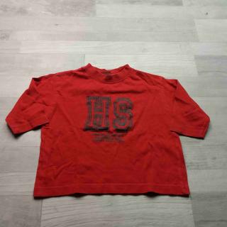 tričko dl.rukáv červené s písmeny vel 92