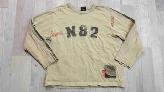 tričko dl.rukáv khaki s číslem NEXT vel 116 (tričko NEXT)