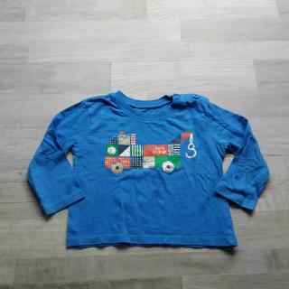 tričko dl.rukáv modré s autem FF vel 86 (tričko FF)