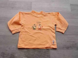 tričko dl.rukáv oranžové s kočičkami vel 68