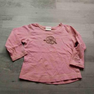 tričko dl.rukáv růžová s květinou NEXT vel 80 (tričko NEXT)