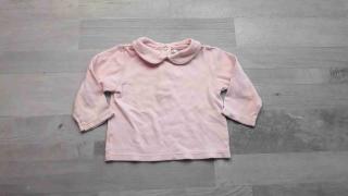 tričko dl.rukáv růžové s límečkem JOHN LEWIS vel 80 (tričko JOHN LEWIS)