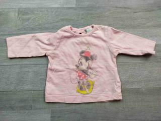 tričko dl.rukáv růžové s Minnie DISNEY vel 56 (tričko DISNEY)