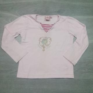 tričko dl.rukáv růžové s obrázkem vel 116/122