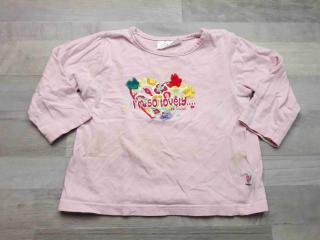 tričko dl.rukáv růžové se srdcem vel 68