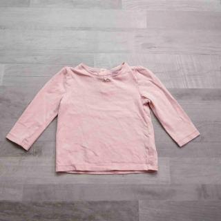 tričko dl.rukáv růžové se třpytkama FF vel 80 (tričko FF)