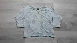 tričko dl.rukáv světle modré s kosočtverci NEXt vel 86 (tričko NEXT)