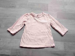 tričko dl.rukáv světle růžové GEORGE vel 62 (tričko GEORGE)