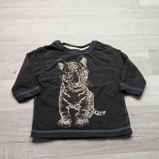 tričko dl.rukáv tmavě modré s tygříkem NEXT vel 68 (tričko NEXT)