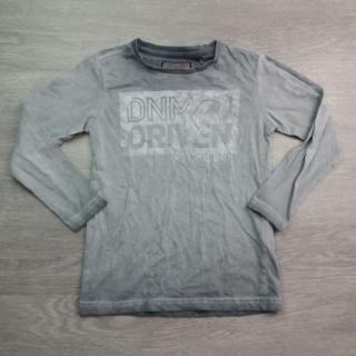 tričko dl.rukáv žíhané šedé s nápisem vel 116