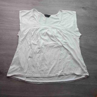 tričko kr.rukáv bílé nabírané DOROTHY PERKINS vel XL (tričko DOROTHY PERKINS)