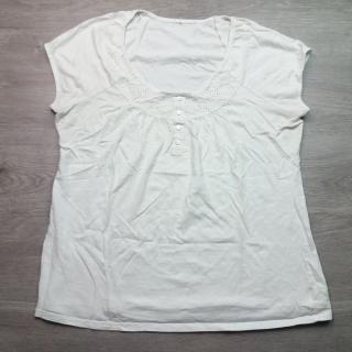 tričko kr.rukáv bílé s krajkou NEXT vel L (tričko NEXT)