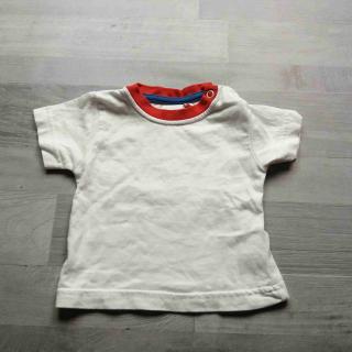 tričko kr.rukáv bíločervené BLUEZOO vel 62 (tričko BLUEZOO)