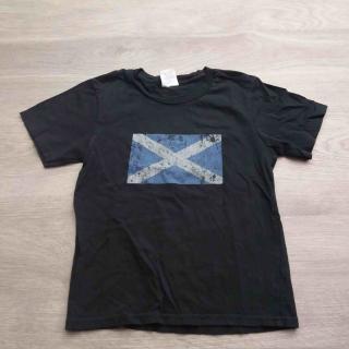 tričko kr.rukáv černé s vlajkou vel 116