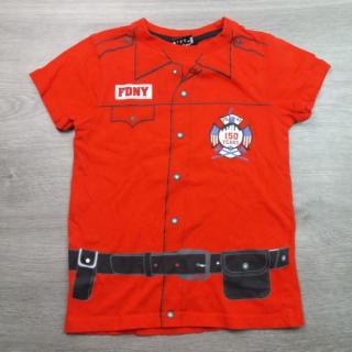 tričko kr.rukáv červené jako hasič  vel 116