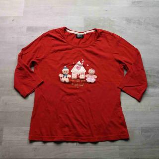 tričko kr.rukáv červené s perníčky FF vel XS (tričko FF)