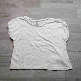tričko kr.rukáv do pasu bílé s kapsičkou HM vel 146 (tričko HM)