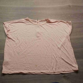 tričko kr.rukáv do pasu růžové vel L