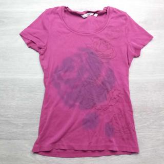 tričko kr.rukáv fialové s růžemi TOM TAILOR vel XS (tričko TOM TAILOR)