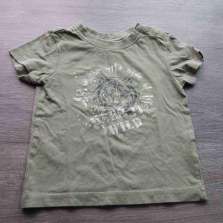 tričko kr.rukáv khaki s tygrem IMPIDIMPI vel 74/80 (tričko IMPIDIMPI)