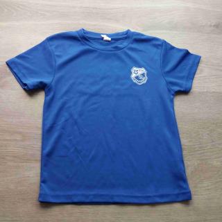 tričko kr.rukáv modré funkční s nápisy vel 116