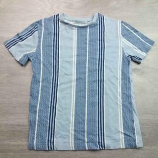 tričko kr.rukáv modré s pruhy a vzorem NEXT vel 128 (tričko NEXT)