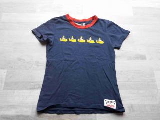 tričko kr.rukáv modročervené s ponorkami LEE COOPER vel XS (tričko LEE COOPER)