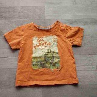 tričko kr.rukáv oranžové s mašinkou TU vel 74 (tričko TU )