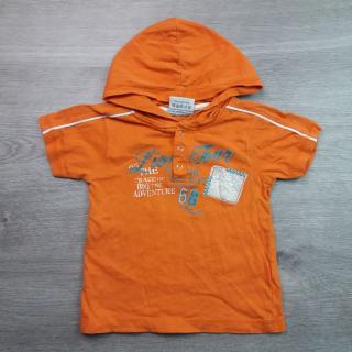 tričko kr.rukáv oranžové s nápisy TOPOLINO vel 92 (tričko TOPOLINO)