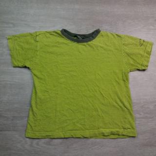tričko kr.rukáv proužkované šedožluté HM vel 116 (tričko HM)