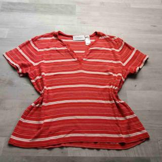 tričko kr.rukáv pruhované červenobílé vel XL