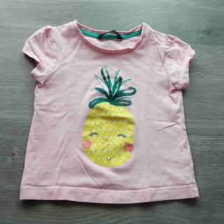tričko kr.rukáv růžové s ananasem GEORGE vel 98 (tričko GEORGE)