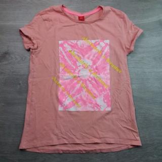 tričko kr.rukáv růžové s obrázkem a nápisy S.OLIVER vel 164 (tričko S.OLIVER)
