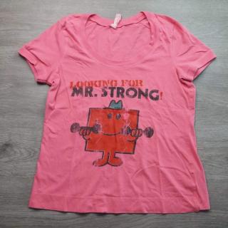 tričko kr.rukáv růžové s obrázkem NEXT vel L (tričko NEXT)