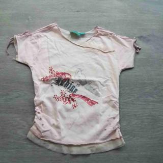 tričko kr.rukáv růžové s ptáčkem vel 128